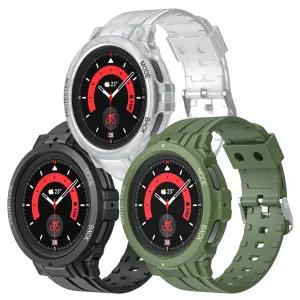 갤럭시워치5 프로 45mm 아머 일체형 스트랩 시계줄 밴드 케이스