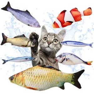 고양이 물고기 장난감 생선 인형 캣닢 쿠션 아기 강아지 혼자 사냥 놀이 캣닙 캣잎 고등어