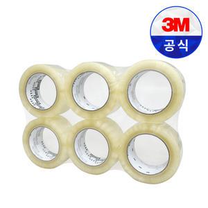 3M 스카치 311 OPP 박스 포장용 테이프 투명 6개입 48mmX100M 냉장 냉동 창고 저온용 겨울 포장 이사