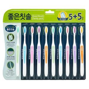 [바른생활] 바른생활 좋은칫솔 초극세모 10입 1세트