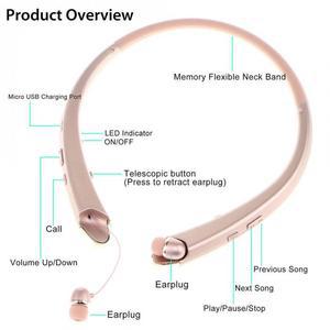 휴대용 스포츠 블루투스 헤드셋 목에 거는 무선 4.1 인이어 하드 행잉 LG 호환 아이폰 샤오미 HBS910