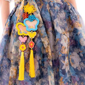 [문구티쳐] 민화샵 MDF 전통 노리개 쉐이커 만들기 나비모양쉐이커 diy 전통만들기 명절 장신구 한복장식