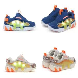 [토박스](타임스퀘어점패션관)  다이노솔즈  반짝반짝 빛나는 운동화 트리케라 3D 벨크로  DNKCD3TSTK11...