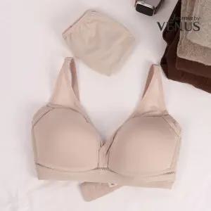 [자스민 비너스]이지라인 메쉬 노와이어 풀컵 브라팬티세트 BP0019H_LB A컵 B컵