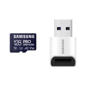 삼성전자 공식인증 마이크로SD카드 PRO Ultimate + 리더기 128GB MB-MY128SB/WW EL