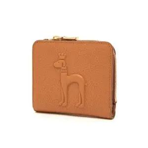 [헤지스](대전신세계)[HAZZYS ACC] 브라운 강아지 엠보가죽 2단반지갑 HIWA5F252W2