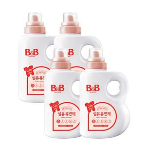 n비앤비 유연제 자스민향 용기형 1500ml 4개