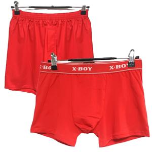 국내생산 남자 행운을 부르는 빨간색 드로즈 트렁크 팬티 순면 인견 면스판 사각 펜티 3종 세트 110까지