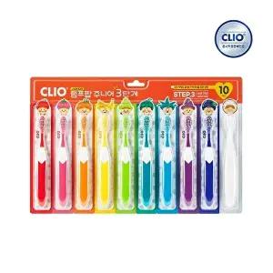 [크리오]크리오 펌프팝 어린이칫솔 초등 주니어 3단계 10개입 x1개