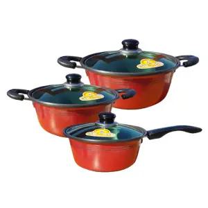 선학 알루미늄 경질 3종 냄비세트 편수 18cm 양수20cm 양수 24cm 라면 큰 냄비