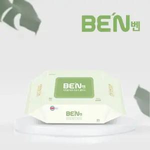 [평량 65g/캡형]벤 그린 이노센스 자연을 담은 초순수 아기 물티슈 80장(20팩)