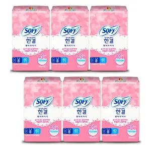 바디피트 한결 팬티라이너 롱(무향) 40P x 6개 쏘피