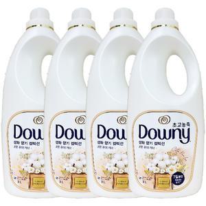 다우니 생화 향기 컬렉션 코튼 퓨어러브 본품 2L 4개