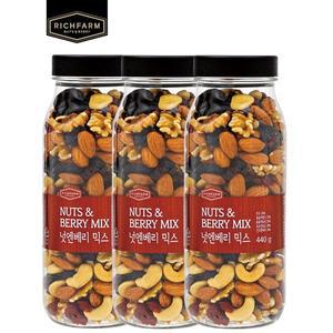 [리치팜너트]넛엔베리믹스넛 440g 3통