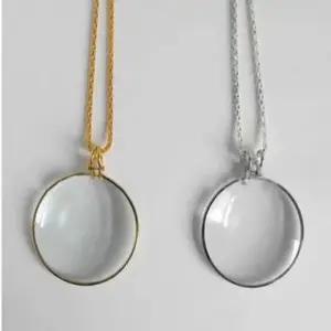 ONM 실용 목걸이 코인목걸이 데일리 돋보기 체인목걸이 볼