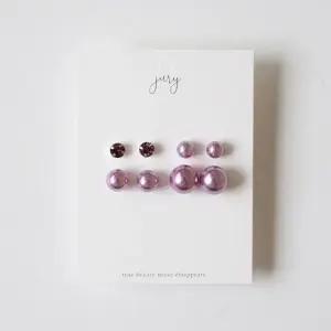 ONM 귀걸이세트 퍼플볼