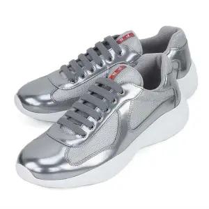 프라다 메탈릭 바이크 스니커즈 4E3400 3LNG F0118