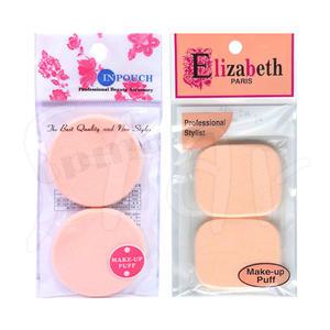 칠성 라텍스 트윈케익 퍼프 2p 원형 사각 베이스 메이크업 파운데이션 미용 스폰지 용