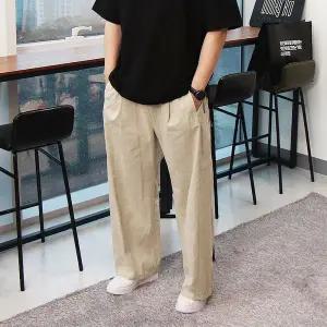 [우기브로]WSN 남자 제르피 피그먼트 사이드 포켓 와이드팬츠