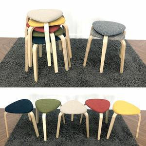 [비카] KYRRE 쉬레 쿠션패브릭스툴 45cm 쿠션의자 화장대의자 보조의자 간이의자