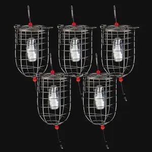 [머털낚시]고강도 스텐 봉돌 줄카고 카고망 5개세트 집어통 줄 카고 미끼통 밑밥망