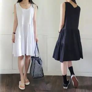 [보리보리/보리맘]민소매 캉캉 미니 원피스 여름 여행 임부복 Y458