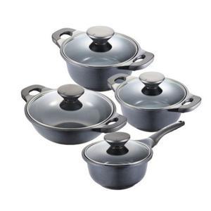 [쉐프앤쿡]PN풍년 펄블랙 주물 코팅IH 4종 냄비세트 인덕션 가능