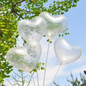 30cm 클리어 하트 풍선 100p 프로포즈 생일파티 웨딩 촬영 용품 풍선