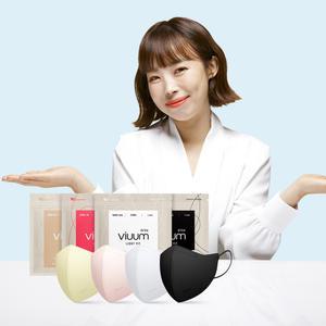 비움 라이트핏 50매 KF94 마스크 새부리형  컬러 비말 오나미