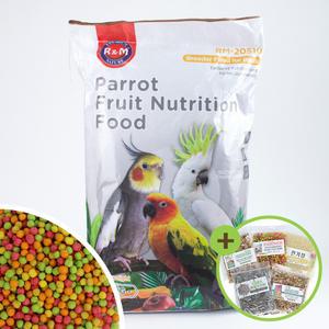 버솔 중소형 과일펠렛 10kg 코뉴어 새사료 모란 왕관