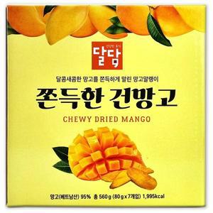 코스트코 달담 쫀득한 건망고 560g(80g x 7개) 말린 망고 건과일
