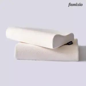 [선물상자구성] 이중커버포함 고밀도 메모리폼 경추베개 2종