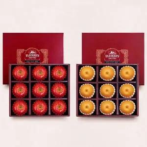 [푸른들] 마음가득 선물세트 과일혼합5호 7.4kg 사과 1박스(9과)+배 1박스(9과)