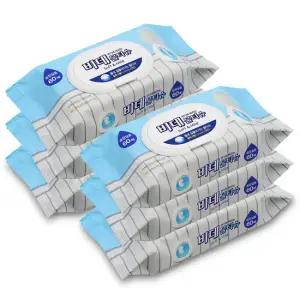 비데 화장실용 물티슈 60매 x 6개