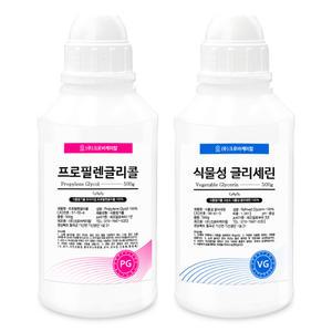 크로바 PG 프로필렌글리콜 500g + VG 식물성 글리세린 500g 액상 첨가제 천연 화장품 비누 슬라임