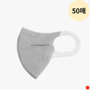 시노텍스 컬러 마스크 KF94 중형 라이트그레이 50매