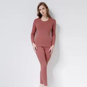 JHWIAP65 제임스딘 극세사 융 기모 방한 여성 내의 내복 세트