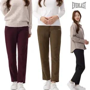에버라스트 여성 코듀로이 팬츠 밴딩 기모 골덴 바지