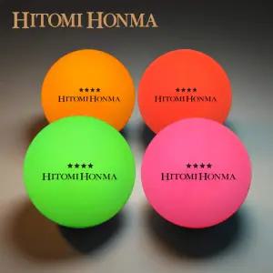 히토미 혼마 비비드 네온 4피스 무광택 파크골프공