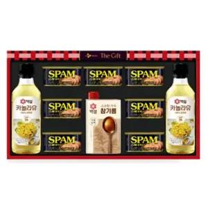 스팸 카놀라유 10종 선물 세트 1박스(4세트) 설 추석 명절 선물세트
