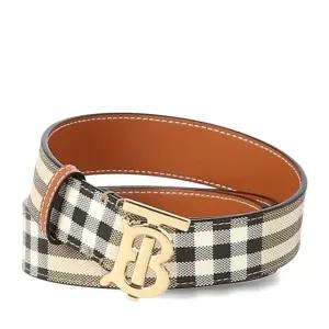 [버버리] TB로고 8094402 LB TB 30 NON REV DFC 체크 벨트