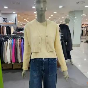 시슬리/애플아울렛/앙고라 블렌드 크롭 니트 가디건 SAKC06411