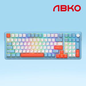 앱코 AK998 8K OTEMU 특주축 게이밍 기계식키보드 스카이블루 저소음피치축