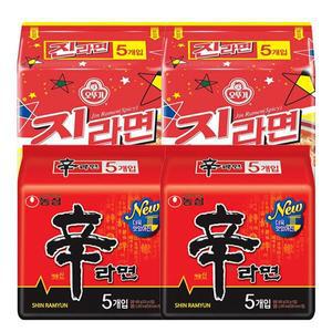 [농심]봉지라면 혼합 20봉(신라면10봉+진라면매운맛10봉)