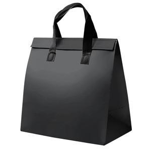 일회용 사각 부직포 은박 보냉 가방 블랙 대형 소풍 직장인 도시락 보냉백 런치백