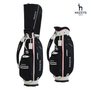 2025년 헤지스골프 8인치 남여공용 골프백 캐디백 화이트블랙 HZCB-008M