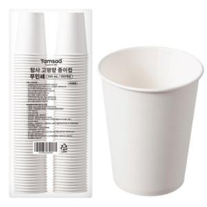탐사 고평량 종이컵 무인쇄 260ml x 500개입
