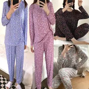 골지플라워잠옷세트/수면잠옷/주니어/상하/반팔반바지/커플/홈웨어/이지웨어/트레이닝세트/여행/휴가/촌캉스/바캉스/여름