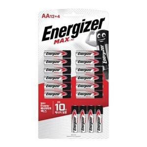 에너자이저 알카라인 건전지 맥스 AA 12+4 16개입 (nx2577)
