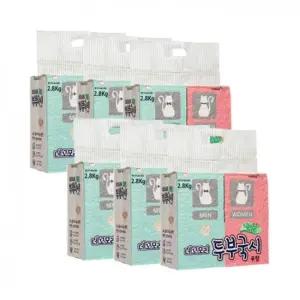 [6개세트] 네꼬모리 두부국시 나노입자 무향 2.8kg 고양이 모래